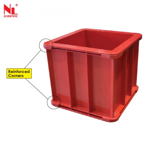 150mm Concrete Cube Mould, Hybrid Fibre Plastic