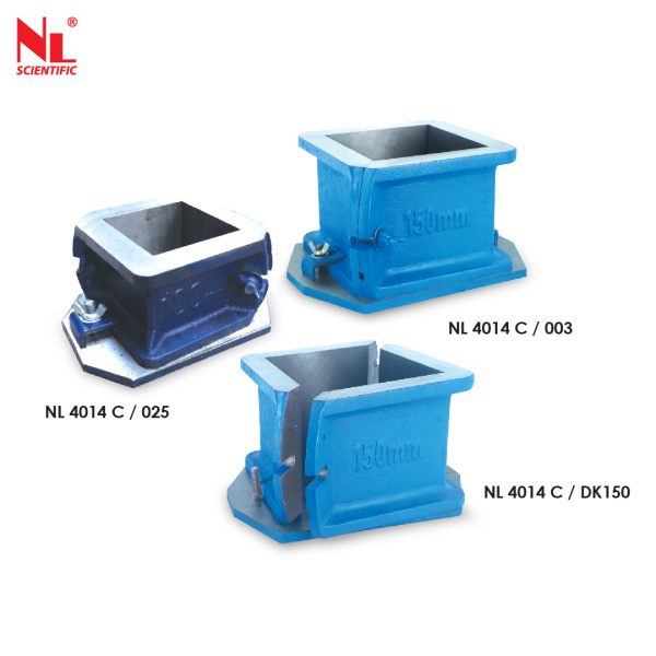 Cast Iron Cube Mould (L-Shape) 100mm/150mm