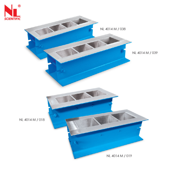 4 Gang Cube Mould 100mm/150mm, Mild Steel